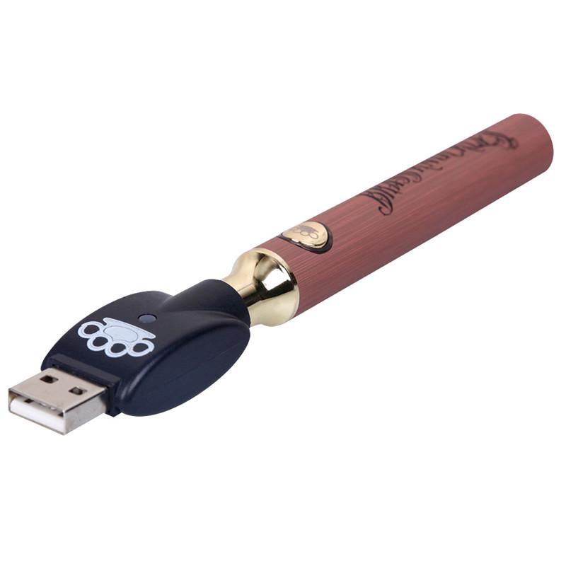 510 Thread Pen Battery 900 mAh + USB Charger [Brass Knuckles] - Mr