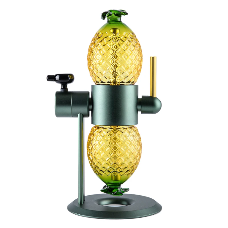 Pineapple Gravity Bong | 360ª Glass Rotating Gravity Hookah - Mr